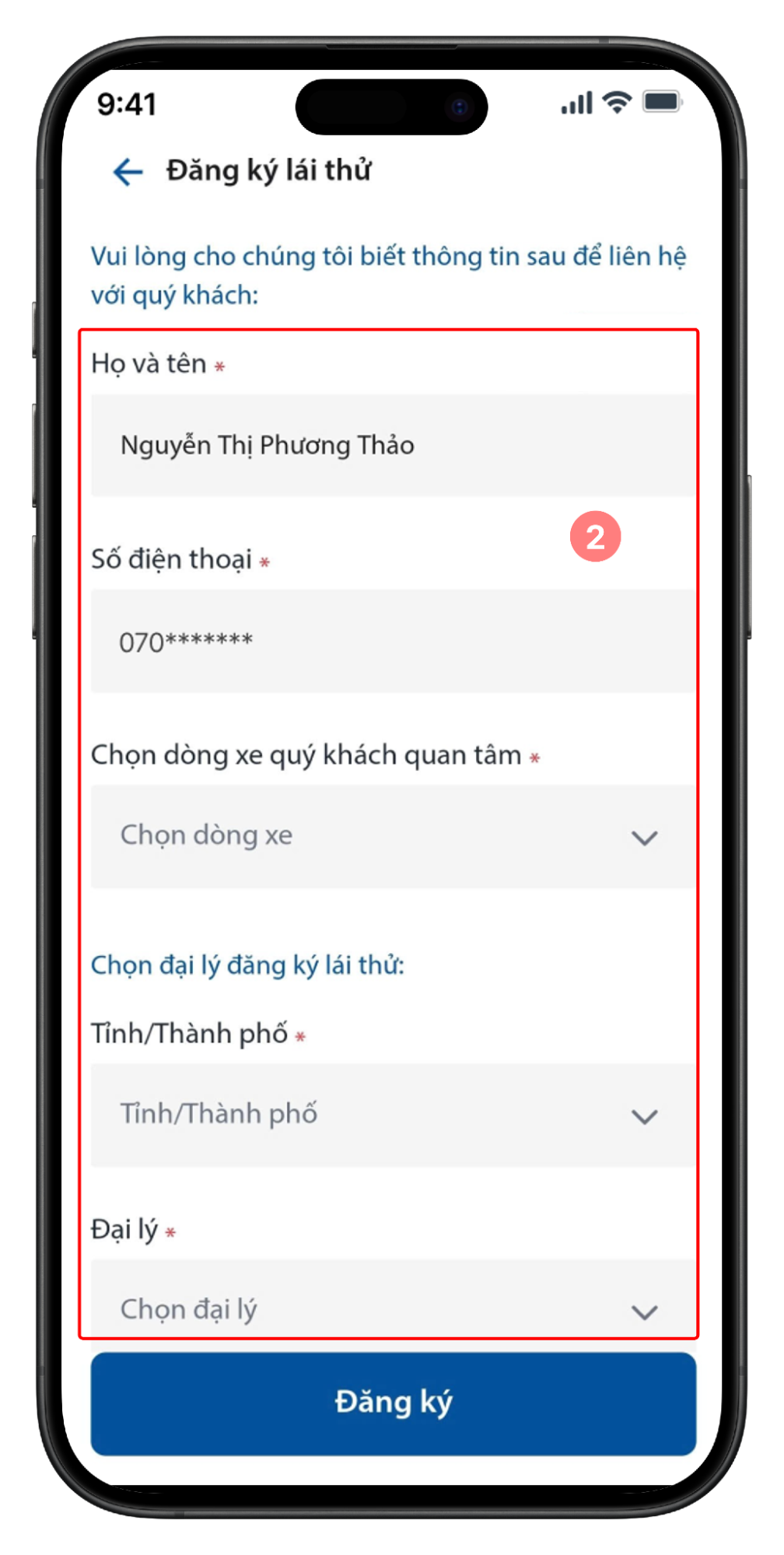 Đăng ký lái thử 2