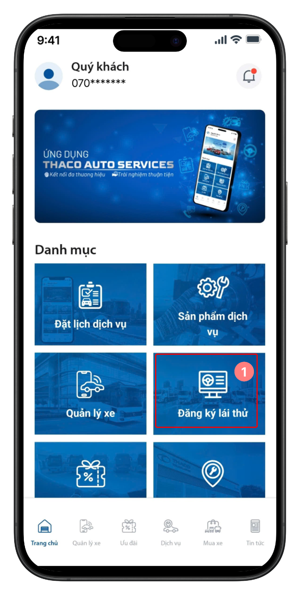 Đăng ký lái thử