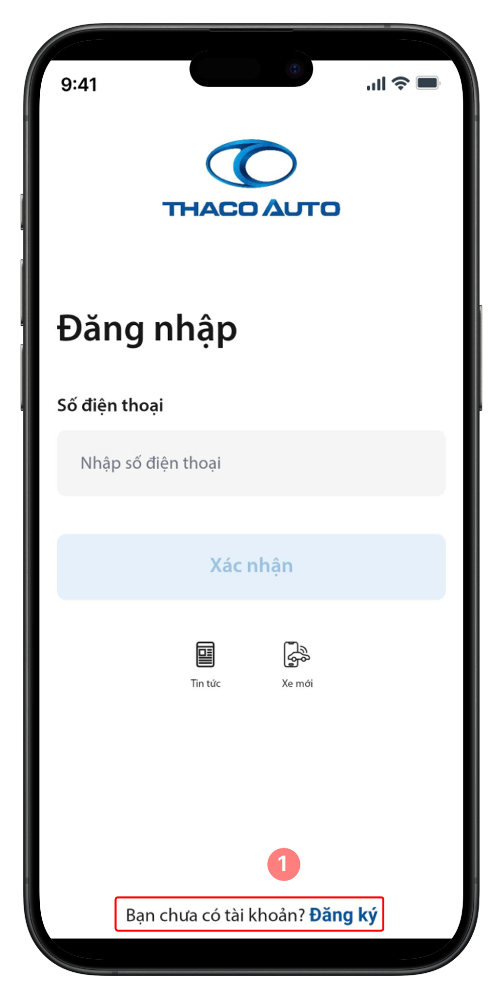 Màn hình đăng nhập