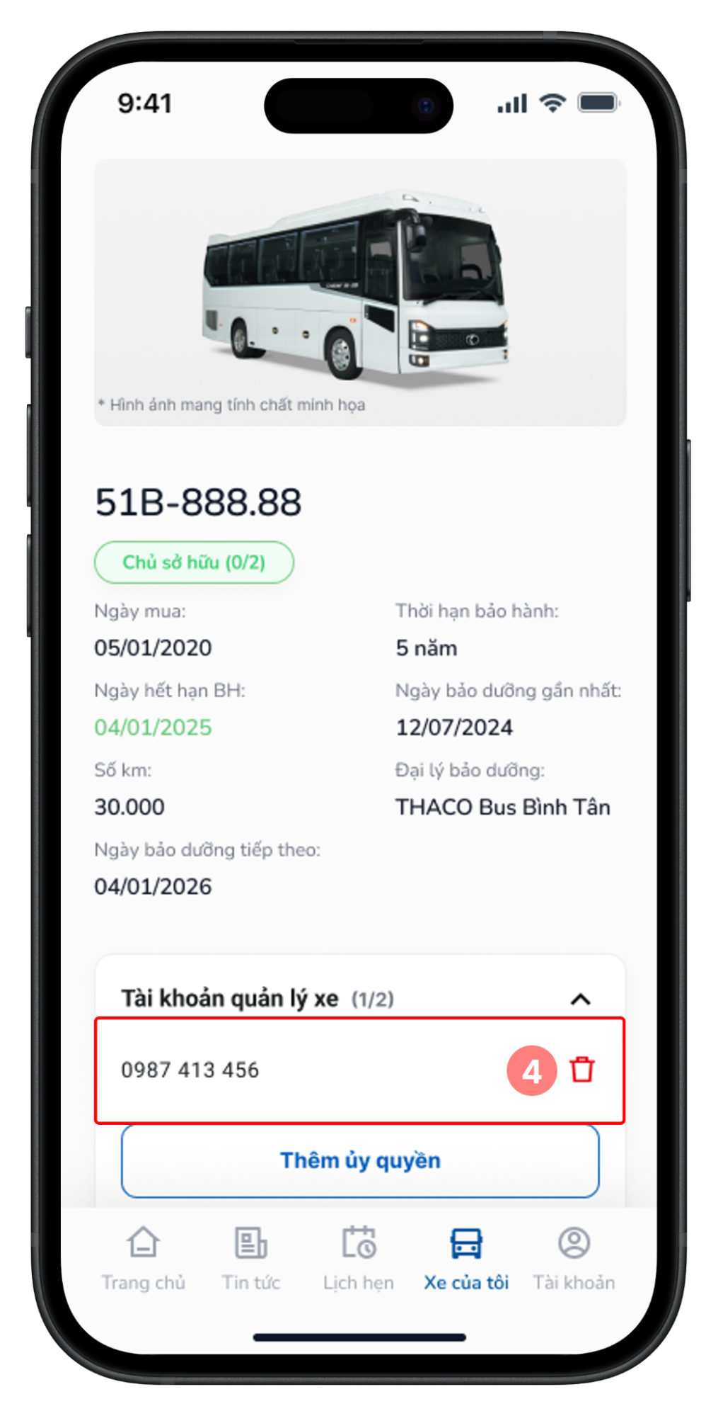 Xóa ủy quyền