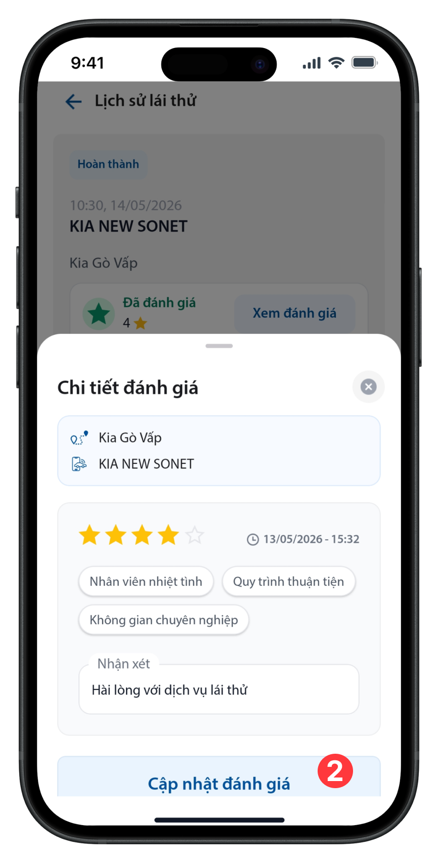 Thông tin đã đánh giá